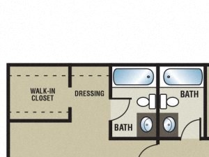 Hawthorne Park Apartments Colonial Floor Plan Hawthorne Park Apartments Colonial Floor Plan